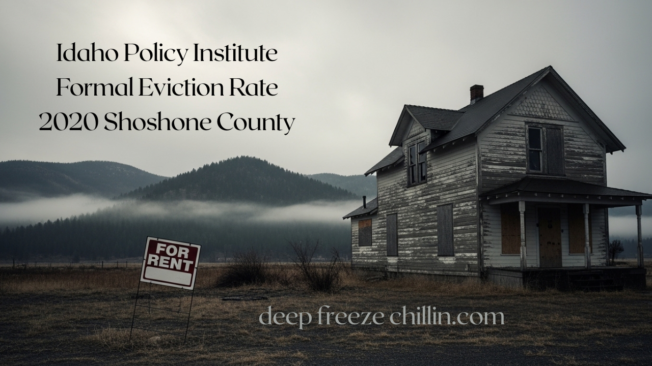 Idaho Policy Institute Formal Eviction Rate 2020 Shoshone County
