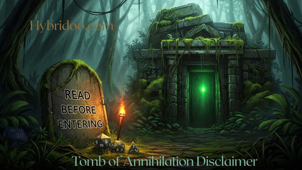 Tomb of Annihilation Disclaimer