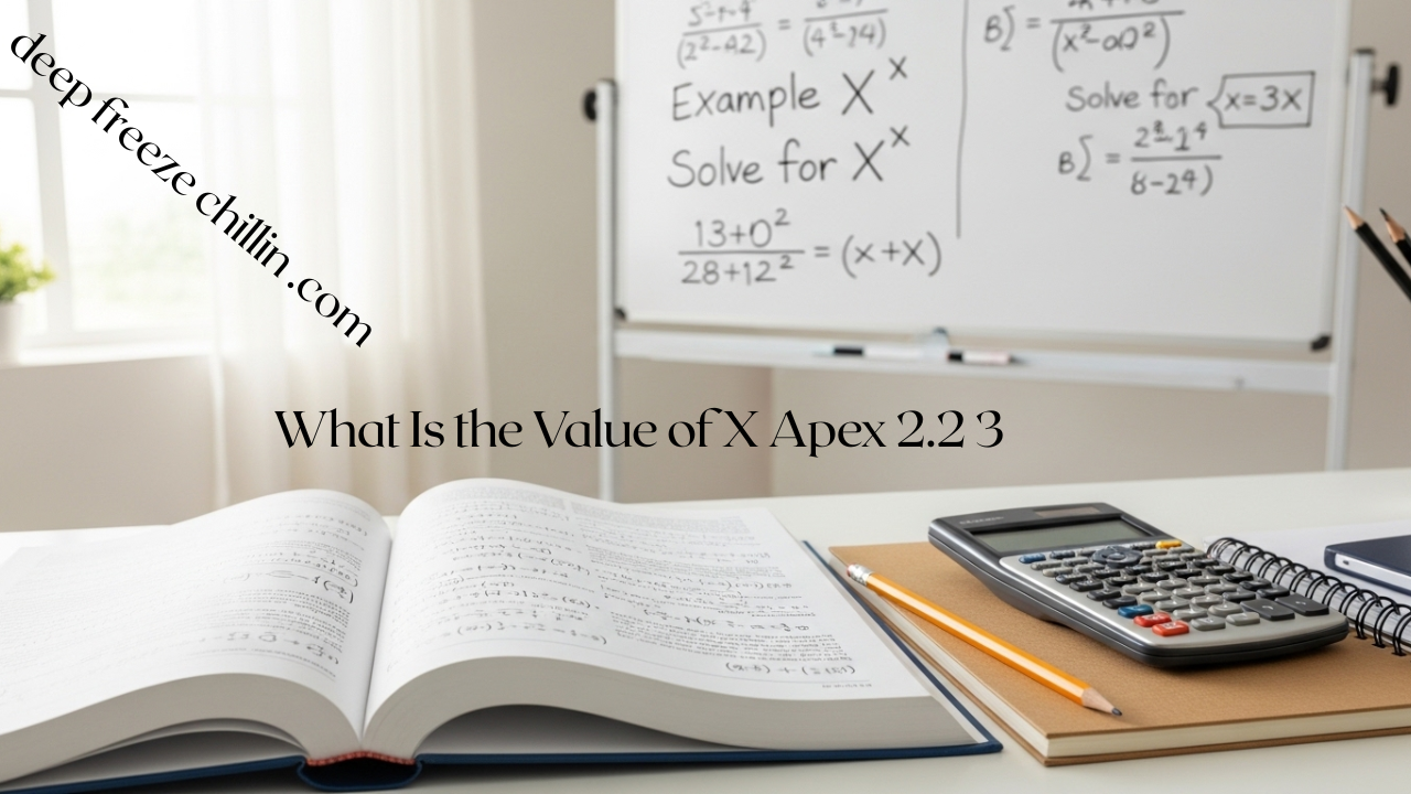 What Is the Value of X Apex 2.2 3