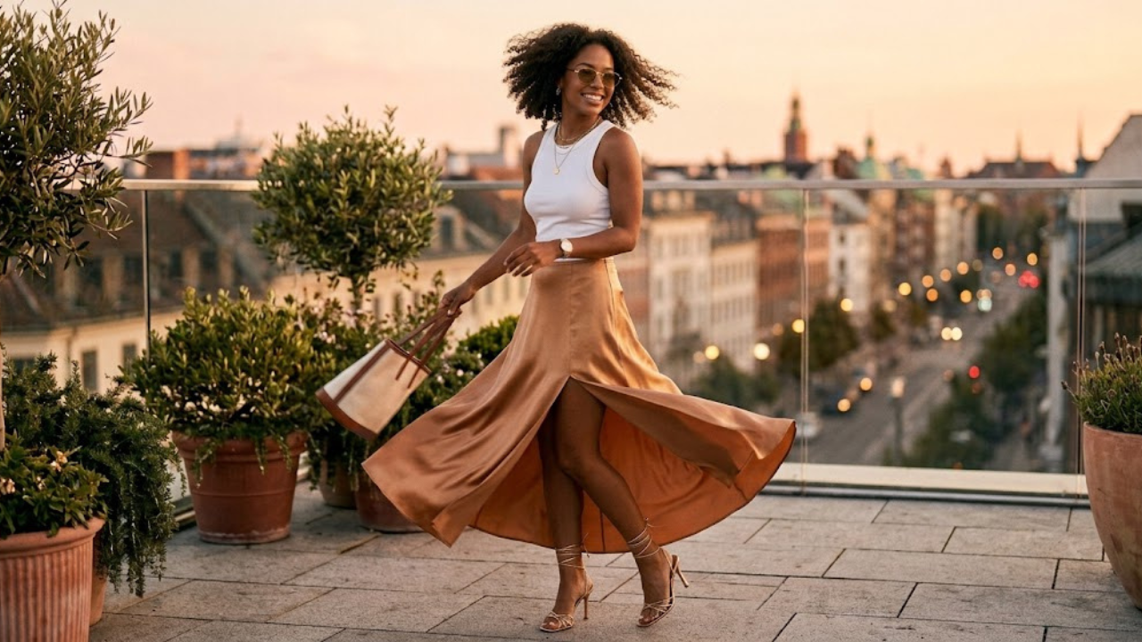 Briella Silk Skirt