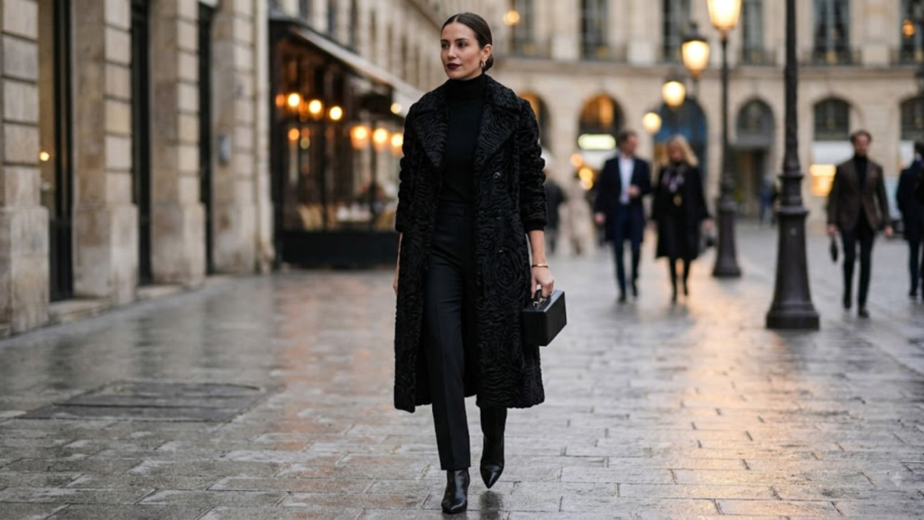 Hailey Bieber Fur Trim Jacket